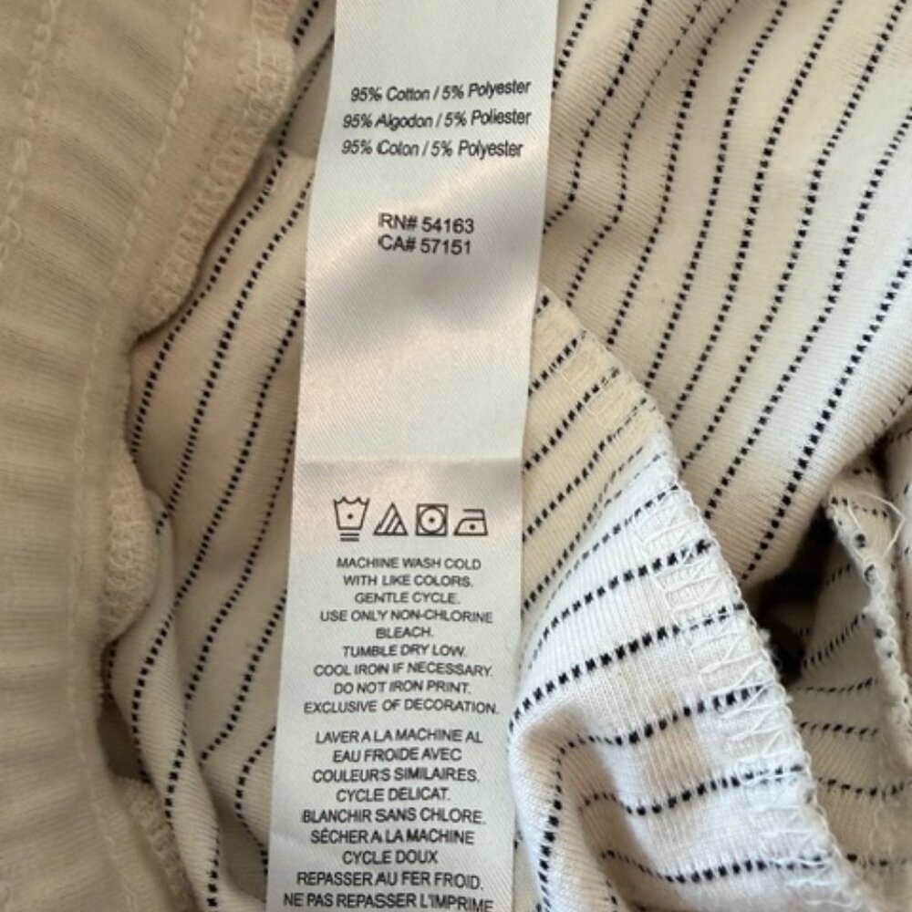 Karl Lagerfeld Mens Textured Stripe Drawstring Shorts Off white/Navy XL Preppy - Picture 7 of 7